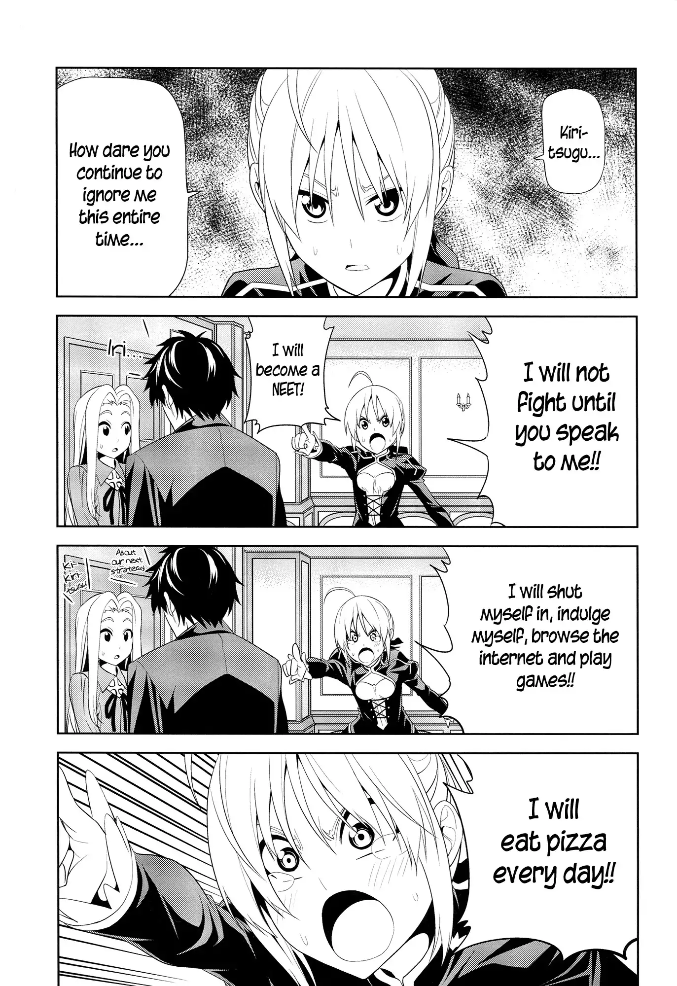 Fate/Zero - Fubin Sugiru Zero Saber ga Ijikeru (Doujinshi) Chapter 0 4